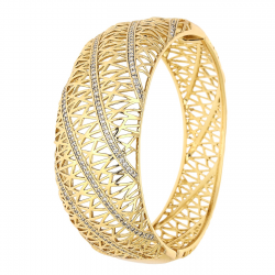 BRANSOLETKA POZŁACANA 57/25 MM LUXURY BANGLE XUPING 81107