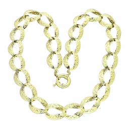 14K ŁAŃCUCH POZŁACANY 60 CM 20 MM ROYAL GOLD XUPING 81305