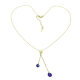 14K CELEBRYTKA POZŁACANA 40+5 CM SAPPHIRE CRYSTAL XUPING 81329