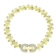 14K BRANSOLETKA POZŁACANA 19 CM 9 MM LUXURY XUPING 81361
