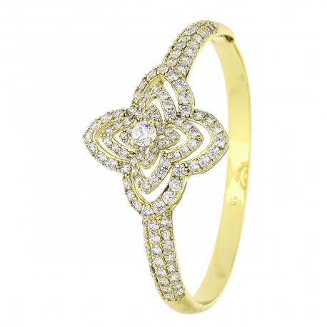 14K BRANSOLETKA POZŁACANA 60/32 MM ROYAL LUXURY XUPING 81373
