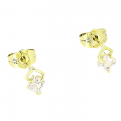 14K KOLCZYKI POZŁACANE 8,5/5,5 MM RADIANCIK XUPING 81417