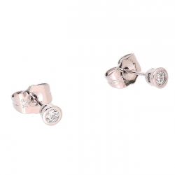 KOLCZYKI PLATYNOWANE 4 MM BRYLANCIK XUPING 81537