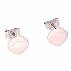 KOLCZYKI PLATYNOWANE 10 MM SREBRNE PINEZKI XUPING 81552