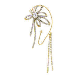 KOLCZYK POZŁACANY 85/39 MM NAUSZNICA NA JEDNO UCHO XUPING 81566