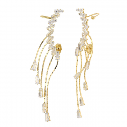 KOLCZYKI POZŁACANE 82/17 MM NAUSZNICE XUPING 81569