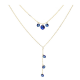 CELEBRYTKA POZŁACANA 38+4 Z-6 CM SAPPHIRE CRYSTAL XUPING 81626