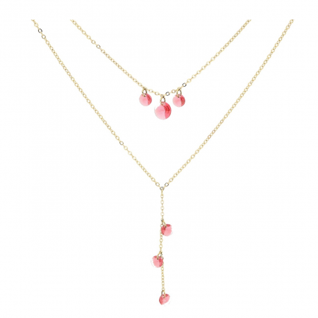 CELEBRYTKA POZŁACANA 38+4 Z-6 CM ROSE CRYSTAL XUPING 81630