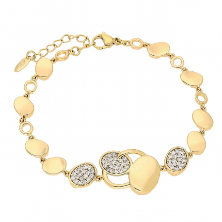 BRANSOLETKA POZŁACANA 16,5+4 CM 16 MM ELEGANTKA XUPING 81685