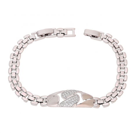 BRANSOLETKA PLATYNOWANA 18,5-16,5 CM 11 MM ELEGANCE XUPING 81691