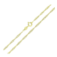 14K ŁAŃCUSZEK POZŁACANY 50 CM 2,1 MM SINGAPURKA XUPING 81818