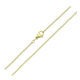 14K ŁAŃCUSZEK POZŁACANY 45 CM 1,5 MM PANCERECZKA XUPING 81819