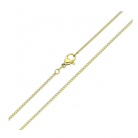 14K ŁAŃCUSZEK POZŁACANY 45 CM 1,5 MM PANCERECZKA XUPING 81819