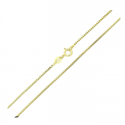 14K ŁAŃCUSZEK POZŁACANY 45 CM 1,1 MM WENECJANA XUPING 81821