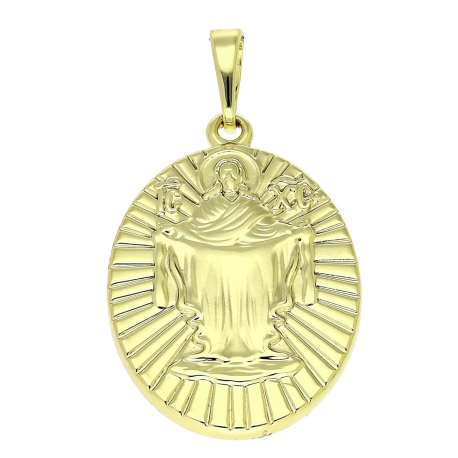 14K ZAWIESZKA POZŁACANA 36/20 MM MEDALIK XUPING 81827