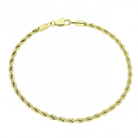 14K BRANSOLETKA POZŁACANA 20 CM 3 MM KORDEL XUPING 81856