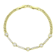 14K BRANSOLETKA POZŁACANA 19-17 CM 5 MM ELEGANCE XUPING 81872