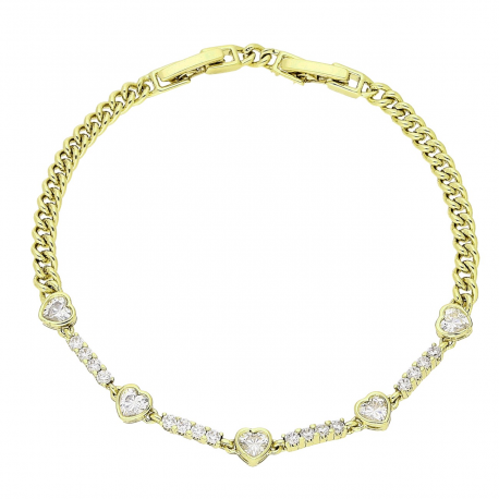 14K BRANSOLETKA POZŁACANA 19-17 CM 5 MM ELEGANCE XUPING 81872
