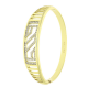14K BRANSOLETKA POZŁACANA 57/12 MM BRYLANTOWY BANGLE XUPING 81875