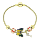 14K BRANSOLETKA POZŁACANA 20 CM CHARMS XUPING 81879