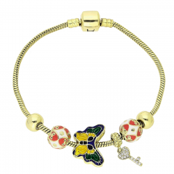 14K BRANSOLETKA POZŁACANA 20 CM CHARMS XUPING 81879