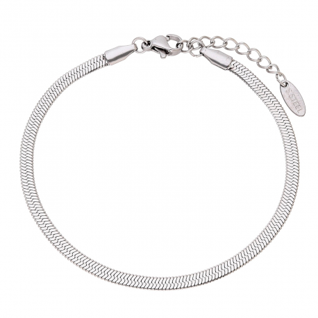 BRANSOLETKA 18+3 CM 3 MM ŻMIJKA S. STEEL TTM XUPING 81989