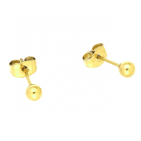 KOLCZYKI POZŁACANE 4 MM S. STEEL TTM XUPING 82014