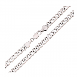 ŁAŃCUSZEK PLATYNOWANY 60 CM 5,4 MM PANCERKA XUPING 82026