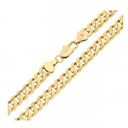 ŁAŃCUSZEK POZŁACANY 60 CM 7 MM PANCERKA XUPING 82028