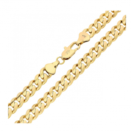 ŁAŃCUSZEK POZŁACANY 60 CM 7 MM PANCERKA XUPING 82028