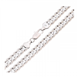 ŁAŃCUSZEK PLATYNOWANY 60 CM 7 MM PANCERKA XUPING 82030