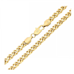 ŁAŃCUSZEK POZŁACANY 60 CM 5 MM ÓSEMKOWY XUPING 82032