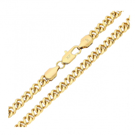 ŁAŃCUSZEK POZŁACANY 60 CM 5 MM ÓSEMKOWY XUPING 82032