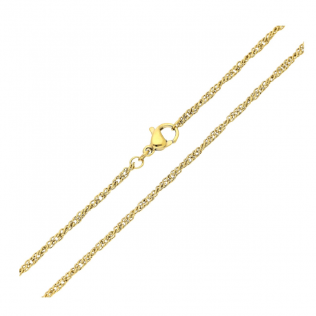 ŁAŃCUSZEK POZŁACANY 45 CM 2 MM OZDOBNY XUPING 82035