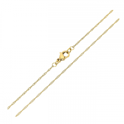 ŁAŃCUSZEK POZŁACANY 45 CM 1,3 MM SINGAPURKA XUPING 82044