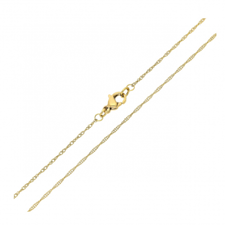 ŁAŃCUSZEK POZŁACANY 45 CM 1,3 MM SINGAPURKA XUPING 82044