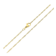 ŁAŃCUSZEK POZŁACANY 45 CM 1,6 MM SINGAPURKA XUPING 82045