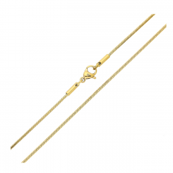 ŁAŃCUSZEK POZŁACANY 45 CM 1,1 MM OGON WĘŻA XUPING 82047