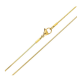 ŁAŃCUSZEK POZŁACANY 45 CM 1 MM OGON WĘŻA XUPING 82048