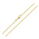 ŁAŃCUSZEK POZŁACANY 45 CM 2,1 MM KROPKA KRESKA XUPING 82059