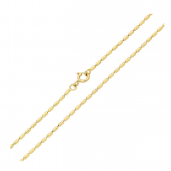 ŁAŃCUSZEK POZŁACANY 45 CM 1,5 MM KRESKI XUPING 82060