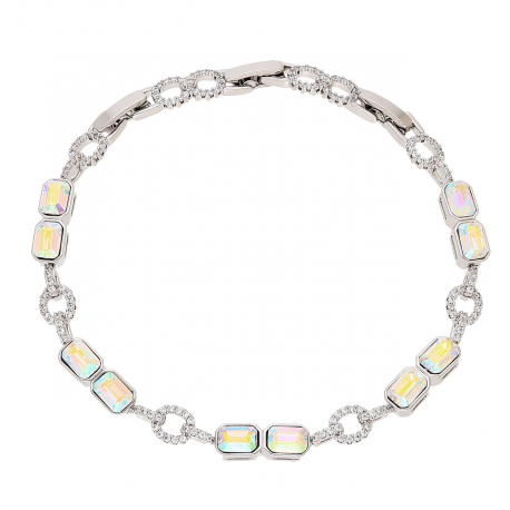 BRANSOLETKA PLATYNOWANA 21-18,5-16 CM 6 MM AB CRYSTAL XUPING 82110