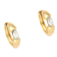 KOLCZYKI POZŁACANE 16/5 MM CRYSTAL XUPING 82115