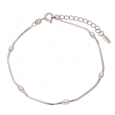 BRANSOLETKA PLATYNOWANA 17+4 CM OGON WĘŻA FASOLKI XUPING 82128