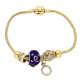 BRANSOLETKA POZŁACANA 19,5 CM CHARMS XUPING 82136