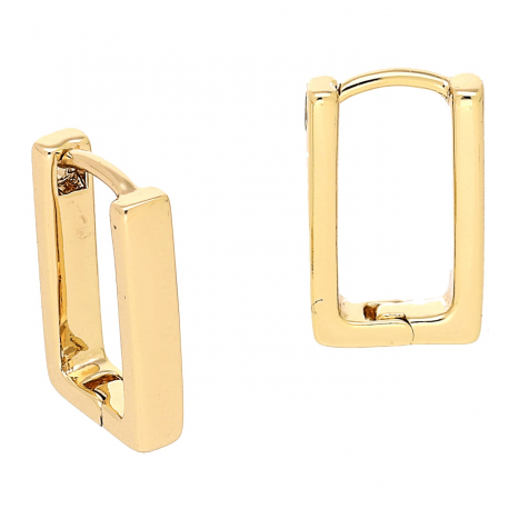 KOLCZYKI POZŁACANE 15/3 MM ZŁOTE ELEGANTKI XUPING 82172