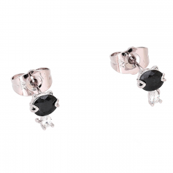 KOLCZYKI PLATYNOWANE 8/6 MM MAŁE KOTKI XUPING 82262