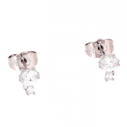 KOLCZYKI PLATYNOWANE 8/6 MM MAŁE KOTKI XUPING 82263