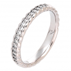 PIERŚCIONEK PLATYNOWANY 3 MM DELIKATNY BRYLANTOWY XUPING 82283