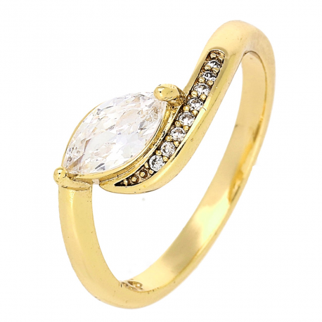 PIERŚCIONEK POZŁACANY 7 MM ELEGANCE XUPING 82301